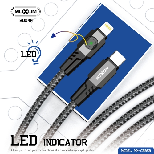 Mech PD36W LED Data Cable Type-C to Lightning 1.2M