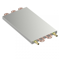 Cold plate extruded double cooling channel Ф10.5[0.47]x205 [8.07]x 22 [0.87] for IGBT module