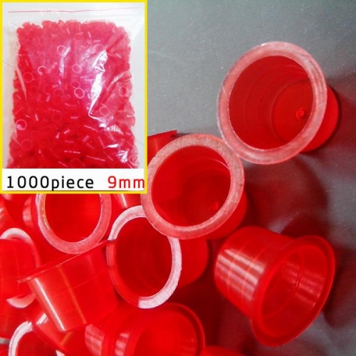 1000pcs Red Tattoo Ink Cups #9MM