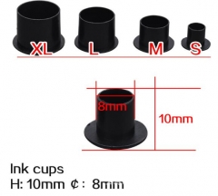 1000pcs Black Tattoo Ink Cups 10*8MM