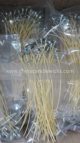 8'yellow High Quality Hemp Candle Wick With Natural Beeswax Coating 100pcs/bag