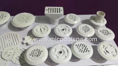 swimming pool jet, pool grating, pool main drain,white pool accessories