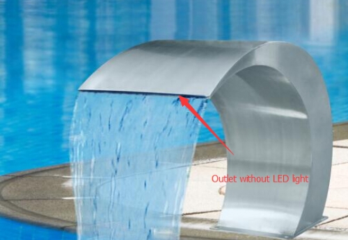 swimming pool waterfall, spa pool equipment (304# stainless steel material )