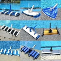 Deluxe Triangular Transparent Weighted Swimming pool cleaning Vac Head for pool accessories swimming pool equipment