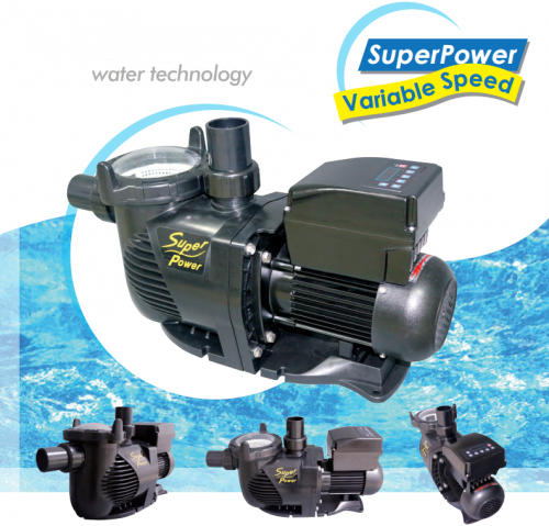 SUPERPOWER VARIABLE SPEED PUMP for swimming pool