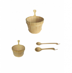 sauna accessories, wooden drum and spoon,sand filt...