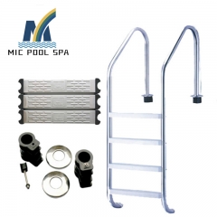 Supplier of swimming pool equipment in China swimming pool stainless steel 2 /3 / 4 /5 steps ladder