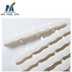 above the pool Gutter Non-slip Pp/ Abs Plastic Swimming Pool Overflow Pvc Grating