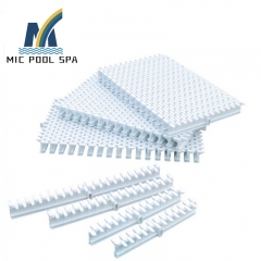 High quality swimming pool fiberglass gutter 45 / 90 degree grating corner tile
