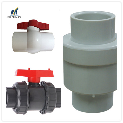 Swimming Pool PVC Double /single union ball valve, ball union valve switch accessories