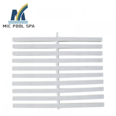 above the pool Gutter Non-slip Pp/ Abs Plastic Swimming Pool Overflow Pvc Grating