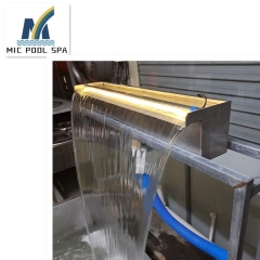 stainless steel 304 swimming pool waterfall