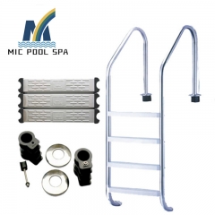 2/ 3/ 4/ 5 Steps Stainless Steel Swimming Pool firm Ladders For Swimming Pool Equipment And Accessories