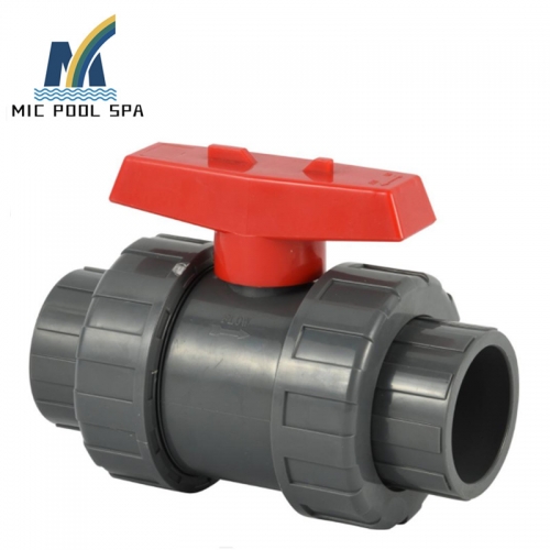 High Quality Newest Plastic Handle Pvc True Double Union Dubai Ball Valve