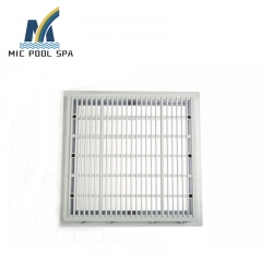 Swimming pool square main drain cover water return...