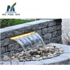 Stainless Steel water decorative indoor water wall fountain / Swimming Pool Waterfall
