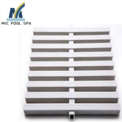 Good flexibility Abs material swimming pool non-slip PVC grating Swimming pool overflow drain grate