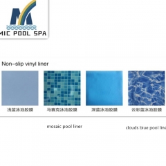 Non-slip vinyl PVC swimming pool liner