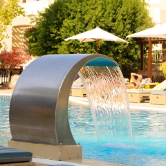 swimming pool waterfall, spa pool equipment (304# stainless steel material )