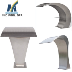 stainless steel swimming pool waterfall for swimmi...