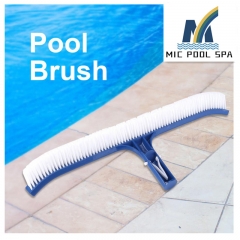 18''/45cm Deluxe Wall Brush w/polished Alu Back swimming pool cleaning accessories equipment