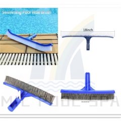 18''/45cm Deluxe Wall Brush w/polished Alu Back swimming pool cleaning accessories equipment