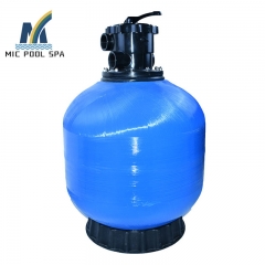 Swimming pool top mount sand filter