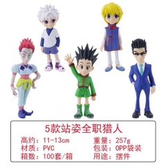 OPP Bag)5PCS/SET 11-13cm Hunter×Hunter Cartoon Anime PVC Figures