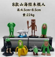 OPP Bag)8PCS/SET Italian Brainrot Cartoon Anime PVC Figures