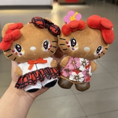 10cm 2 Styles Sanrio Hello Kitty Cartoon Anime Plush Toy Pendant
