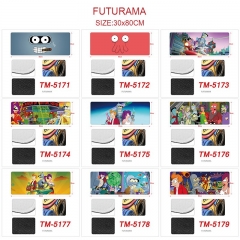 30*80cm 10 Styles Futurama Cartoon Anime Mouse Pad