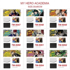 30*80cm 10 Styles My Hero Academia Cartoon Anime Mouse Pad