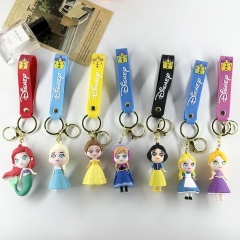 7 Styles Snow White Cartoon Anime PVC Figure Keychain