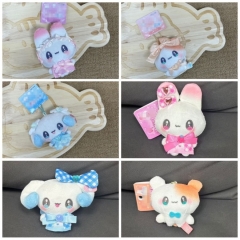 6 Styles 7-10cm Cute Rabbit Cartoon Anime Plush Toy Pendant