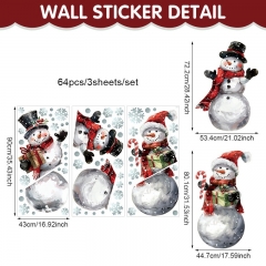 Christmas Cartoon PVC Anime Sticker