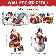 Father Christmas Cartoon PVC Anime Sticker
