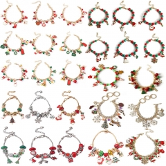32 Styles Father Christmas Cartoon Acrylic Anime Bracelets