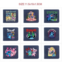 11 Styles Lilo & Stitch Cartoon Purse Anime Short Wallet