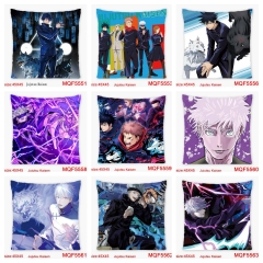 45*45cm 28 Styles Jujutsu Kaisen Cartoon Anime Pillowcase