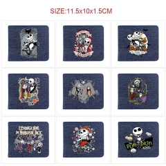 10 Styles The Nightmare Before Christmas Cartoon Purse Anime Short Wallet