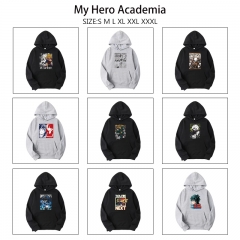 9 Styles My Hero Academia Cartoon Anime Hooded Hoodie