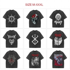 10 Styles Berserk Cartoon Anime Short Sleeve T-shirt