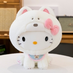 变身西高地KT猫玩偶公仔可爱小狗凯蒂猫咪布娃娃