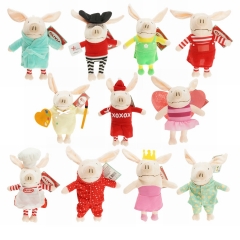 12 Styles 22cm Olivia Cartoon Anime Plush Toy Doll