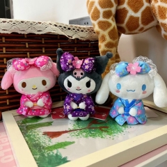 3 Styles 13cm Sanrio Kuromi My Melody Cartoon Anime Plush Toy Pendant