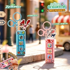 2 Styles Authentic Zootopia Cartoon Anime Keychain