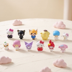(Officially Licensed )12PCS/SET Sanrio Cartoon Surprise Blind Box Anime PVC Figure