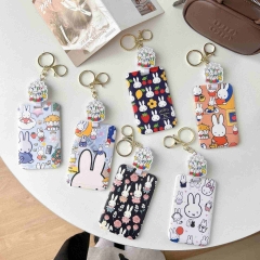 6 Styles Miffy Cartoon Anime Card Holder Bag With Lanyard
