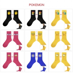 10 Styles Pokemon Cartoon Anime Long Socks