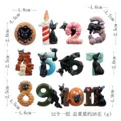 数字猫咪-12款黑色猫咪